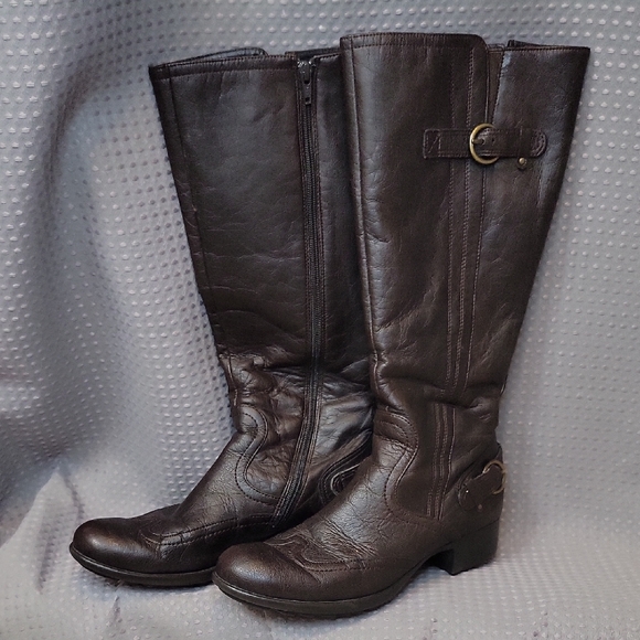 Paul Green Shoes - Paul Green Knee High Buckle Boots Size 8.5